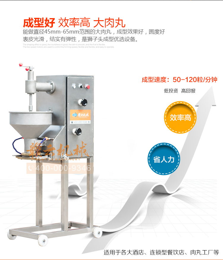 獅子頭丸子成型機，大丸子成型機